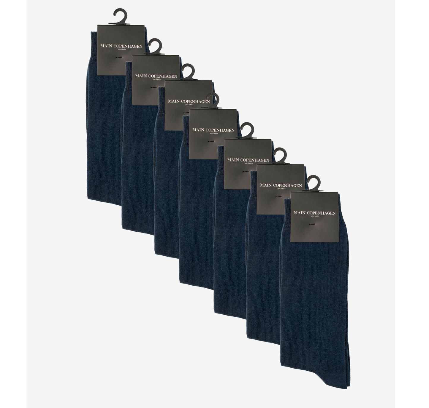 Main Copenhagen navy strømper – diskret farve, luksuriøs komfort og et stilrent touch til dit outfit.