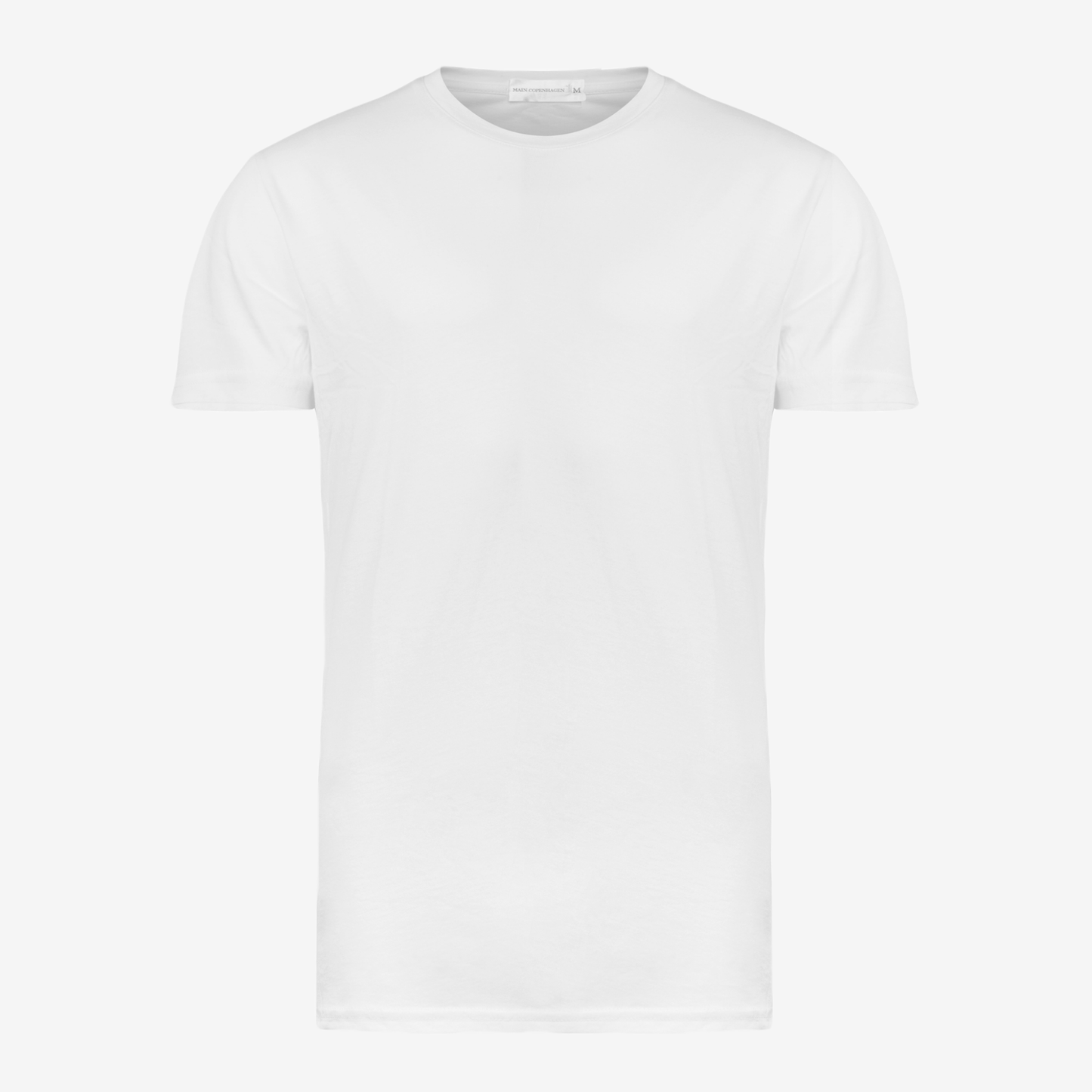 Hvid t-shirt med rund hals fra Main Copenhagen